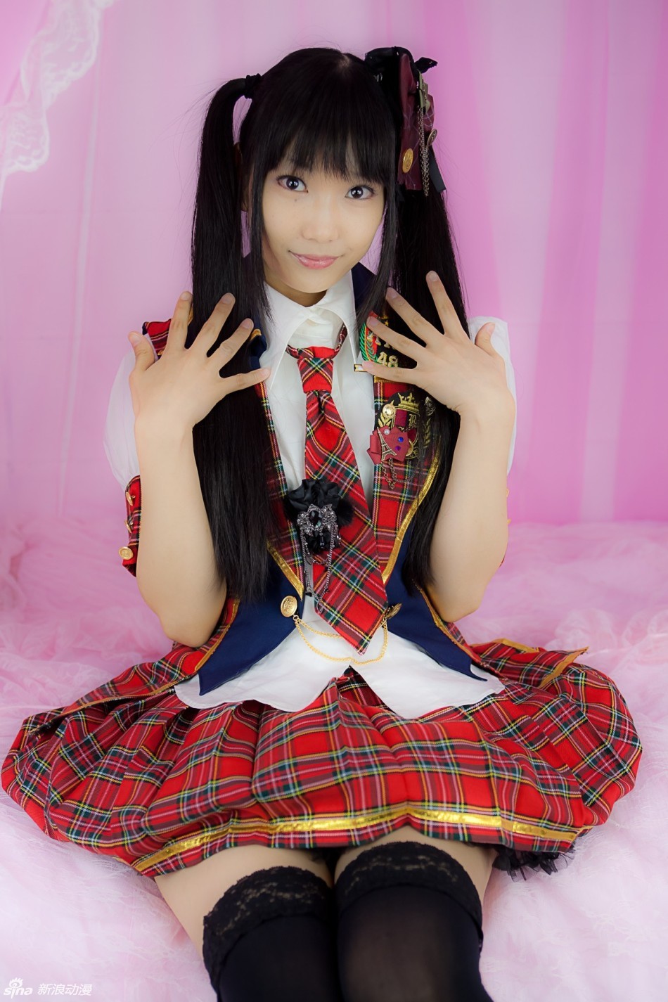 莲妹再次闪亮登场!下限少女akb48cos
