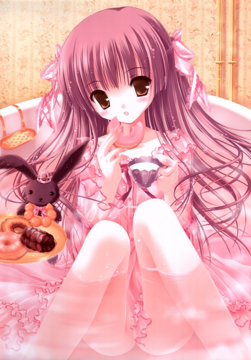 甜美可爱萌萝莉,丝袜玉腿不输人,《月夜茶会》原画欣赏