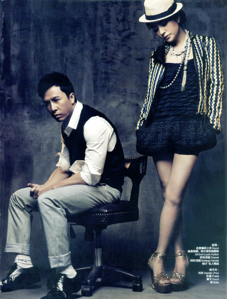 甄子丹赵薇时尚写真 诠释儿女情长