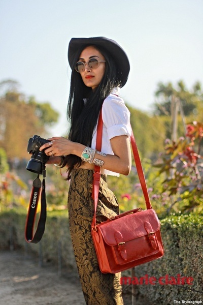 你们的配饰都弱爆了 单反才是街拍达人新欢