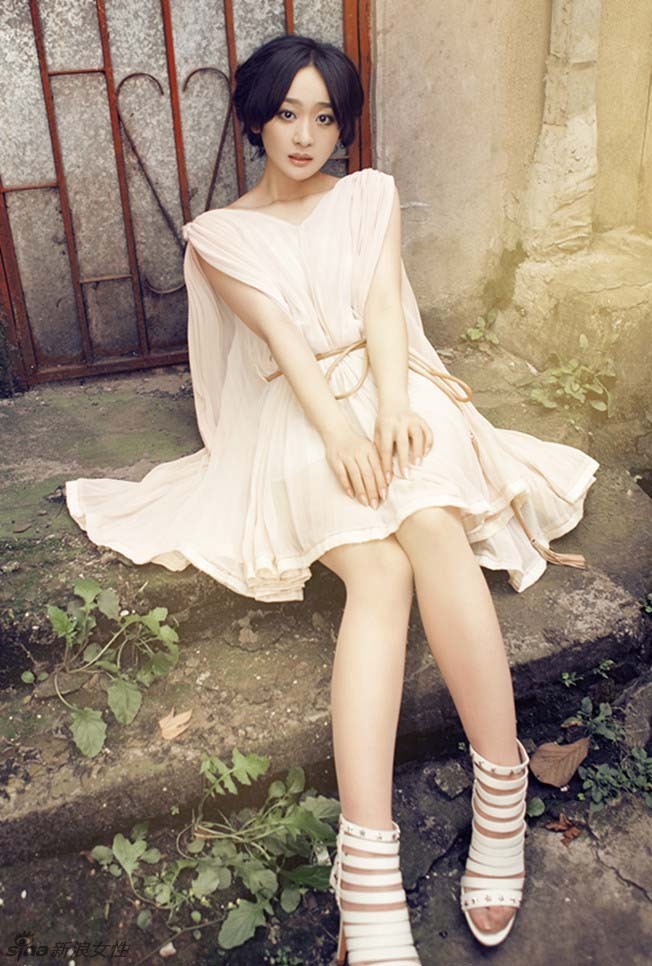 裸色美衣天使 严艺丹清新文艺范十足
