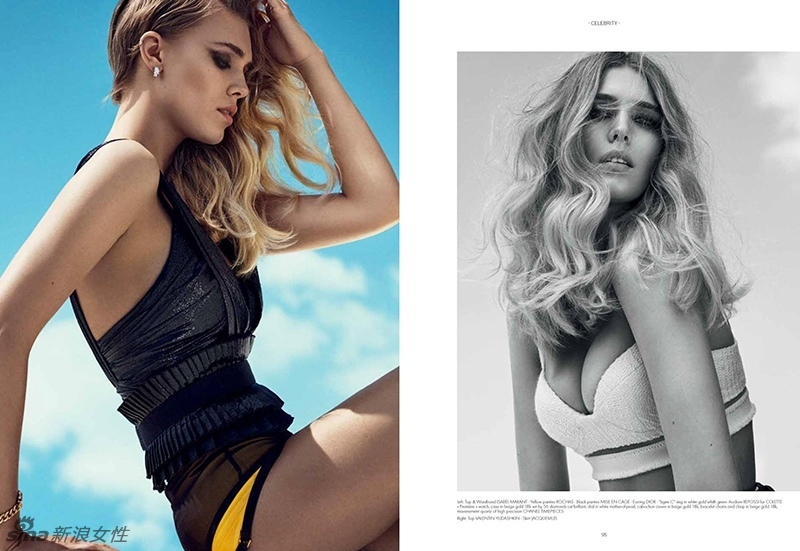 法国超模盖亚-维斯性感大片 真空秀事业线