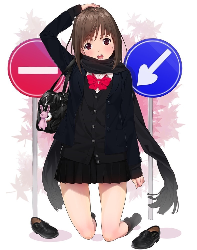 二次元美少女校服美图大放送