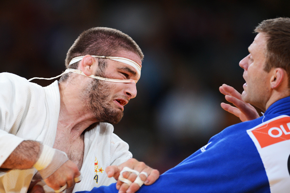 > 美国柔道选手诠释奥运精神