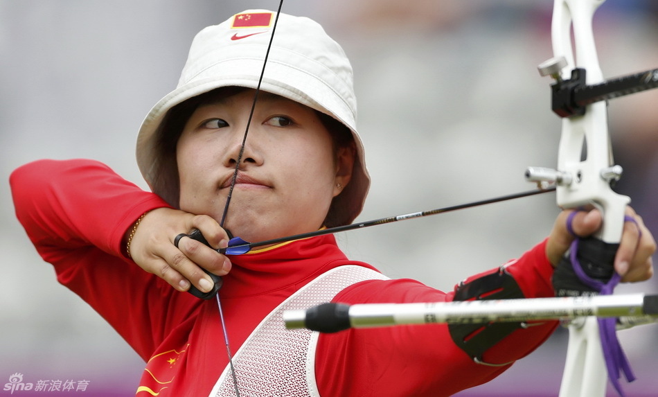 伦敦奥运会射箭项目女子个人射箭赛展开争夺,中国选手方玉婷出战