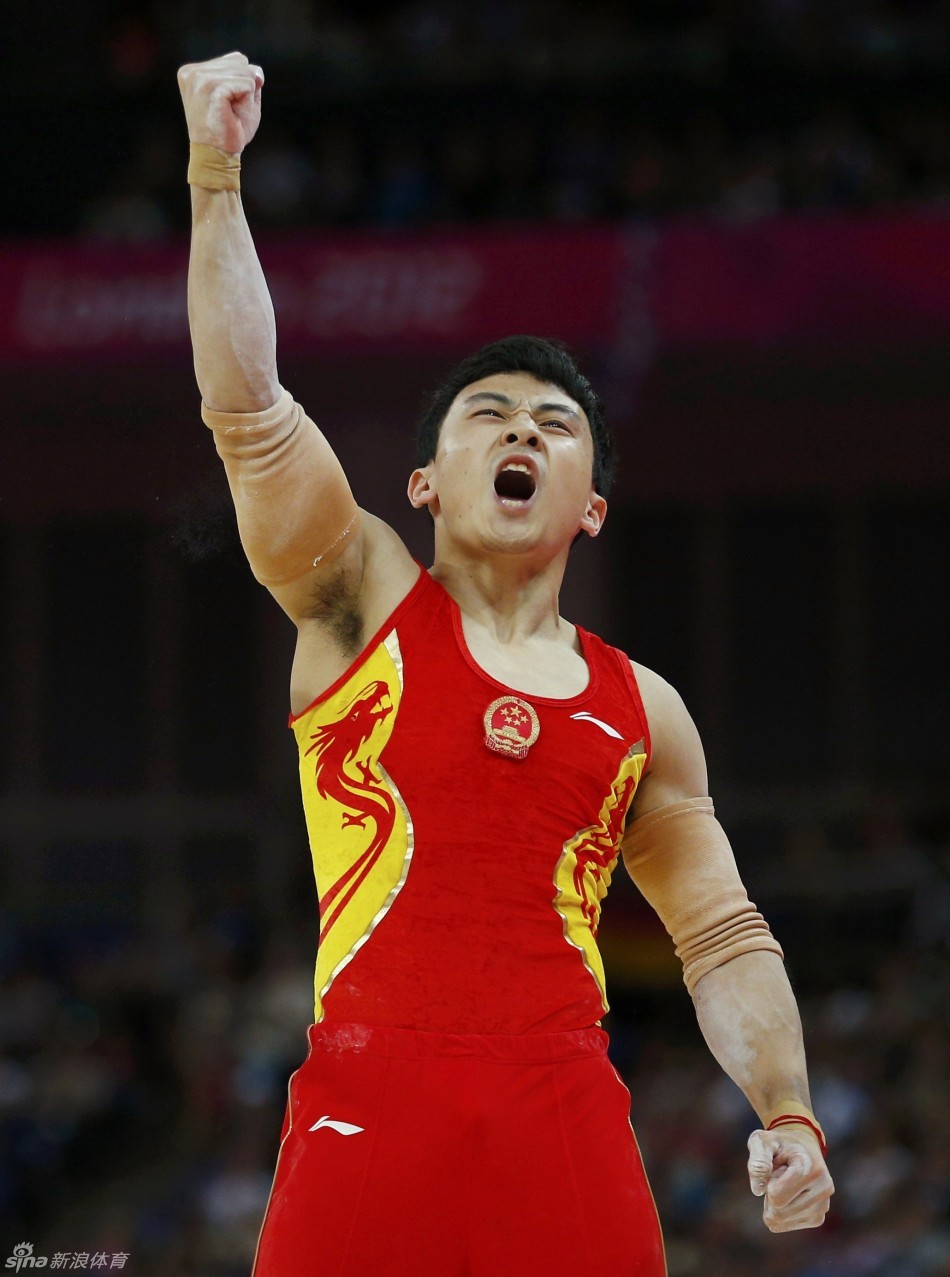 奥运男子双杠冯喆夺冠