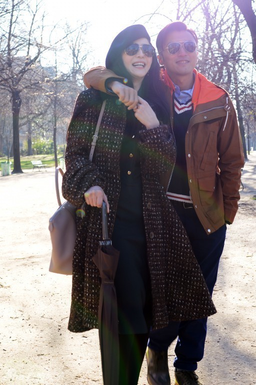 范冰冰baby争锋相对 情侣街拍怎样才够味