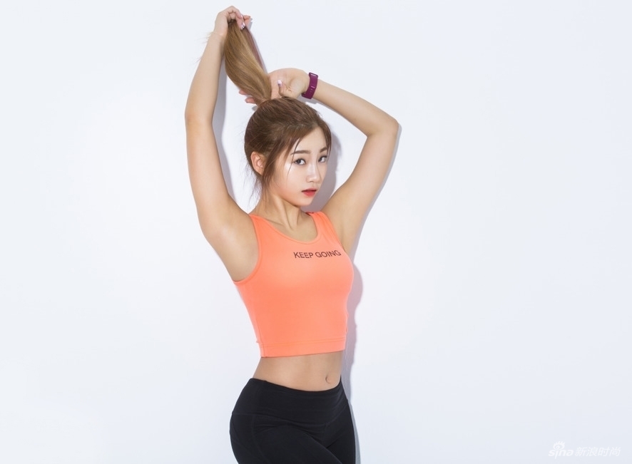 韩国健身美女白慧珍图片