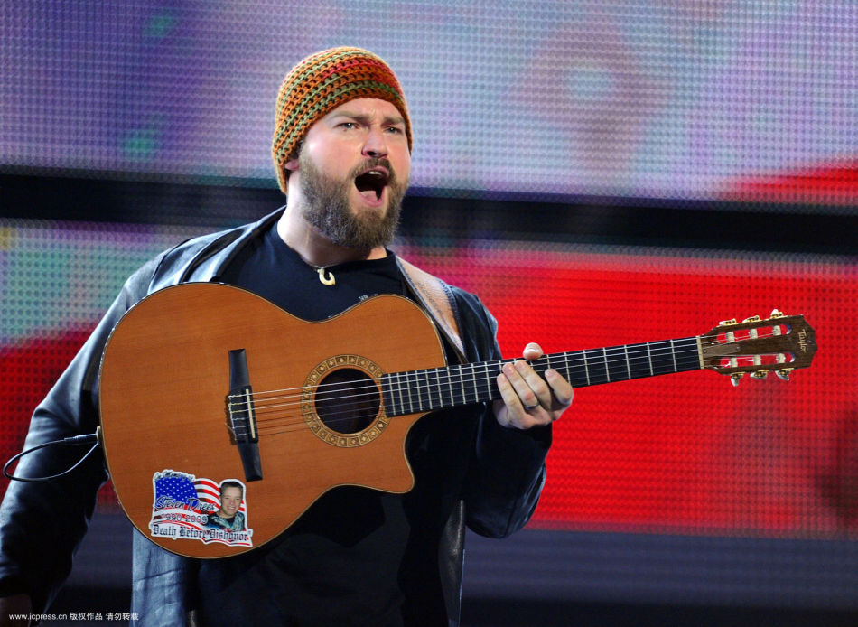 扎克布朗乐队获最佳新人激情演出活力四溢