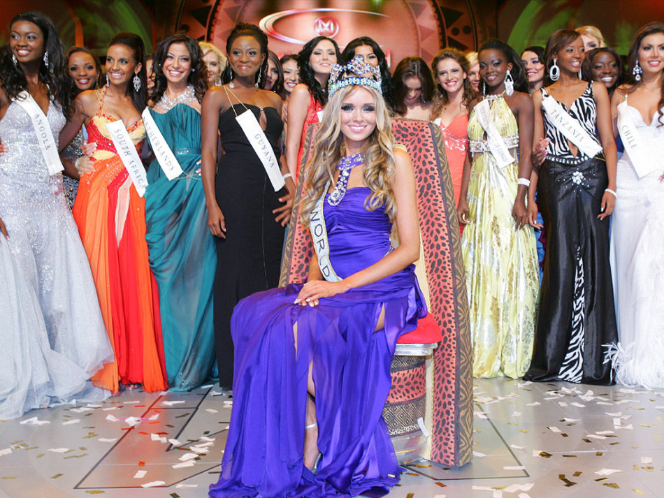 俄罗斯选手摘得第58届世界小姐桂冠_高清图集_新浪网