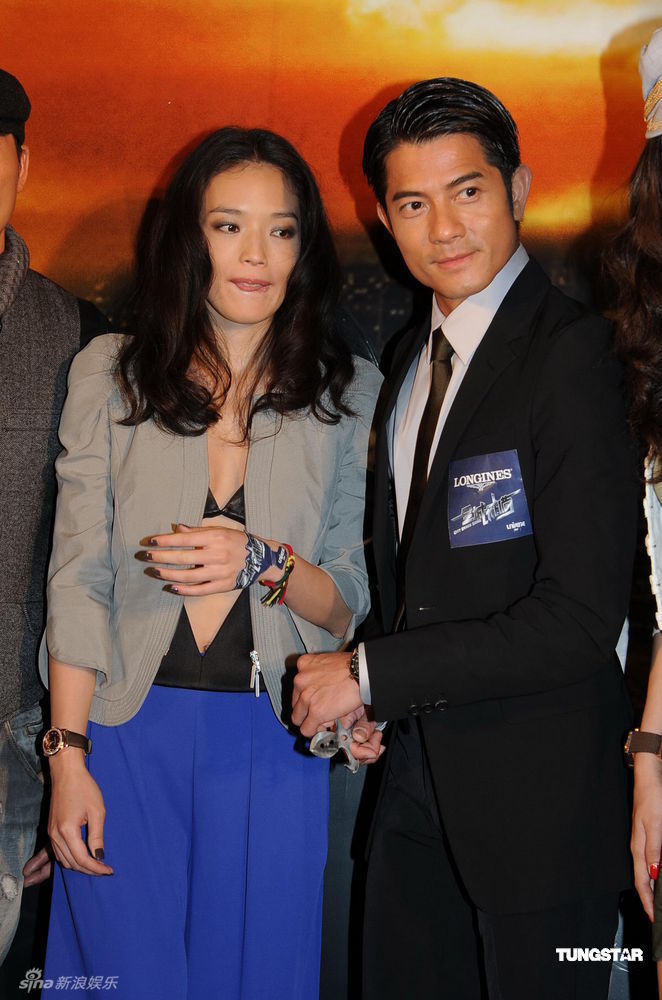 电影《全城戒备》香港举行首映,导演陈木胜,主演舒淇,郭富城,张静初和