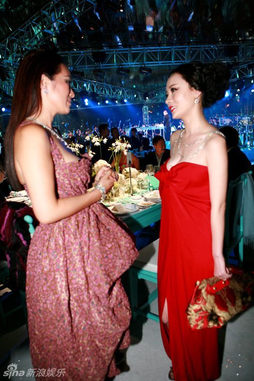 高清图:霍思燕与巩俐出席活动 性感红唇大气高贵_高清图集_新浪网