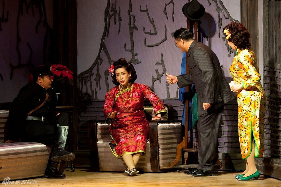 高清组图:秦海璐演《四世同堂》造型夸张 表演奔放_高清图集_新浪网