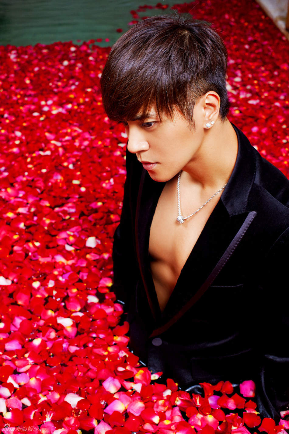 高清组图:罗志祥万朵玫瑰共浴 小秀性感事业线_高清图集_新浪网