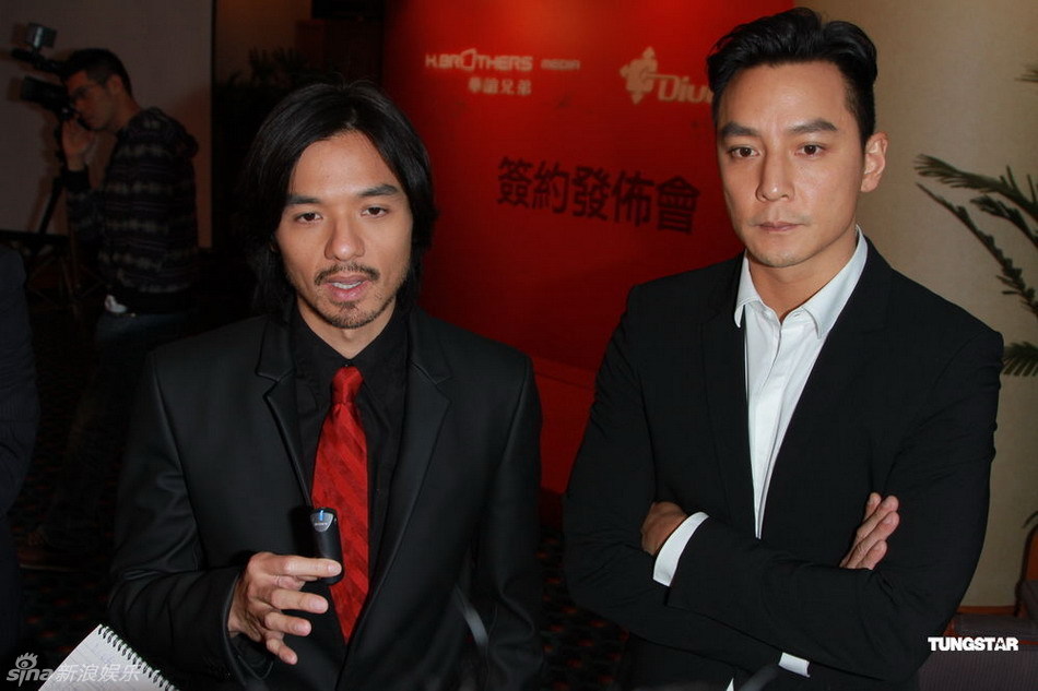 新浪娱乐讯 冯德伦吴彦祖最近成立制作公司"突围映画",22日二人与华谊