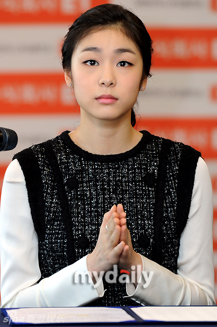 20111219明星韩国花滑女王金妍儿担任品牌宣传大使
