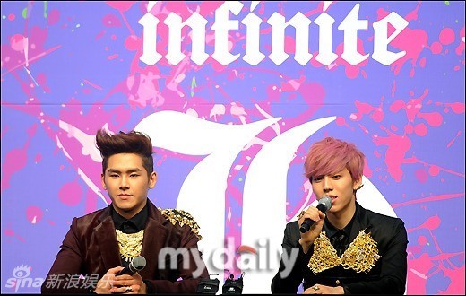 新浪娱乐讯 韩国偶像组合infinite成员hoya和东雨1月10日下午在首尔