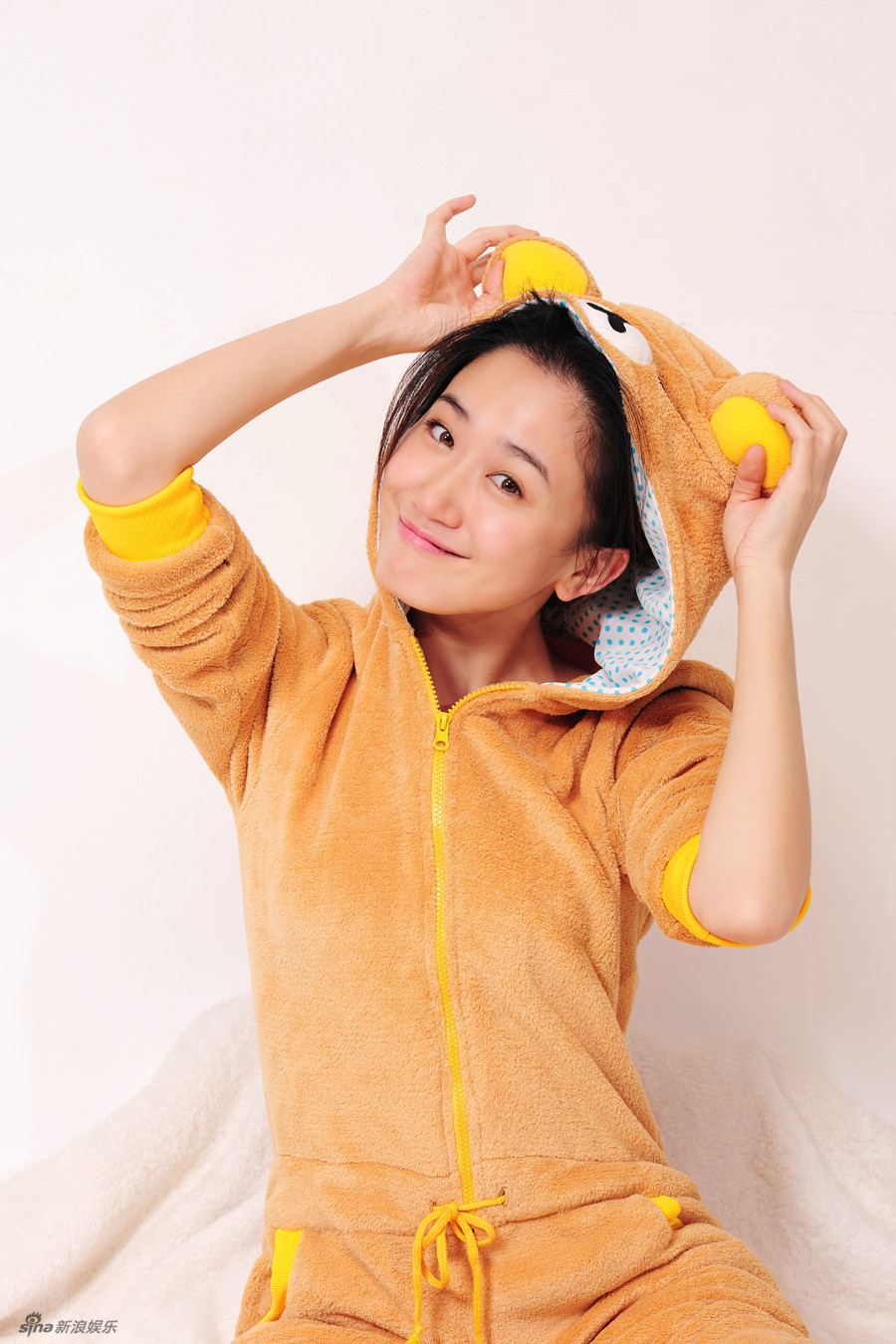 司光敏穿家居服可爱俏皮
