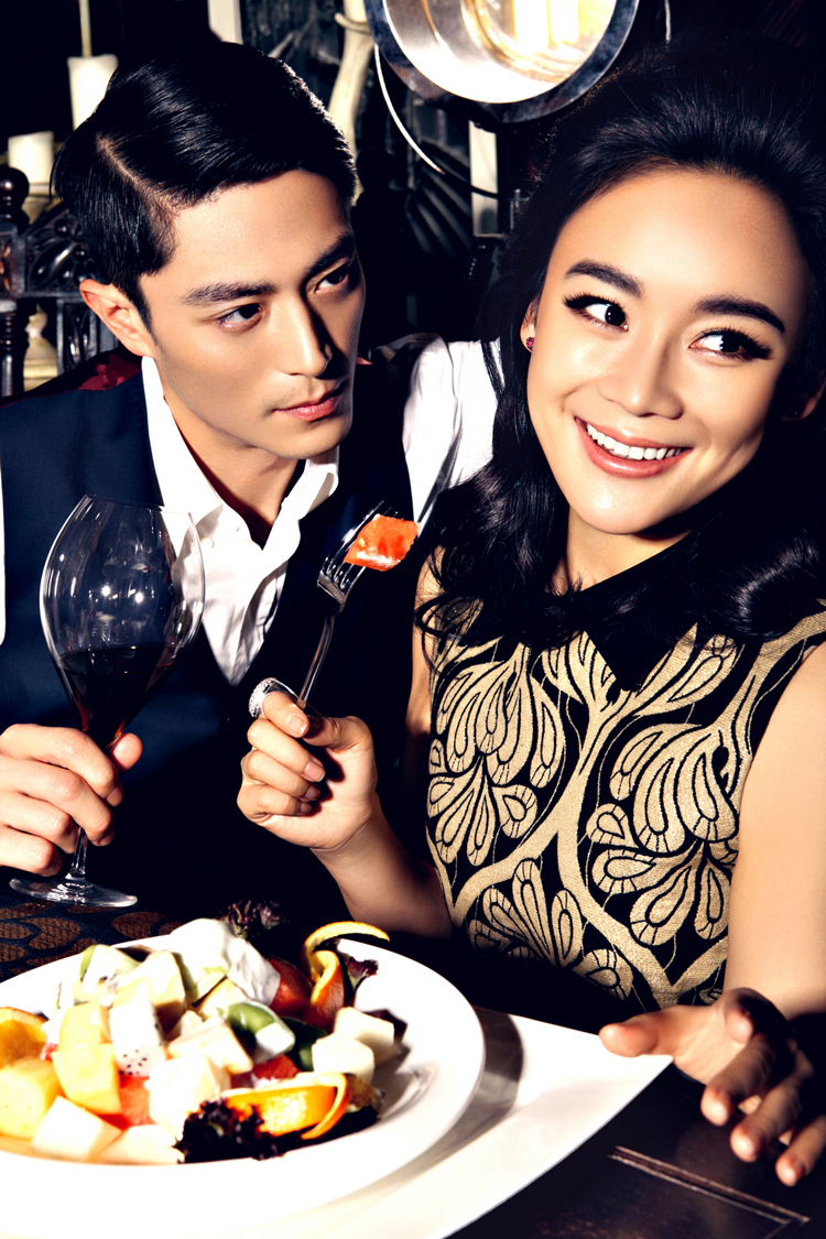 组图:《笑傲江湖》袁姗姗霍建华戏外圆满_高清图集_新浪网