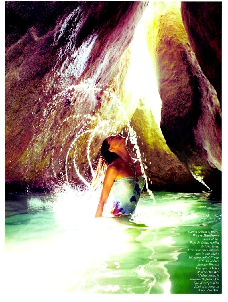 吉赛尔-邦辰最新热带海岛风情写真曝光,邦辰豪放半裸出镜,沙滩搔首弄