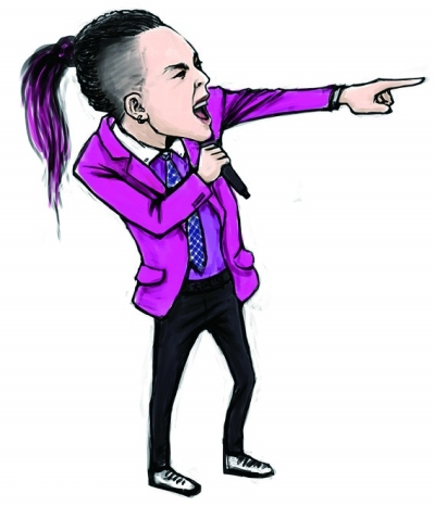 好声音张玮q版潮人造型