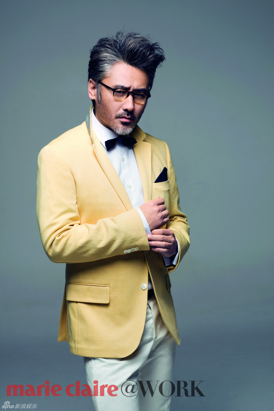 组图:吴秀波胡须范儿登杂志儒雅帅气_高清图集_新浪网
