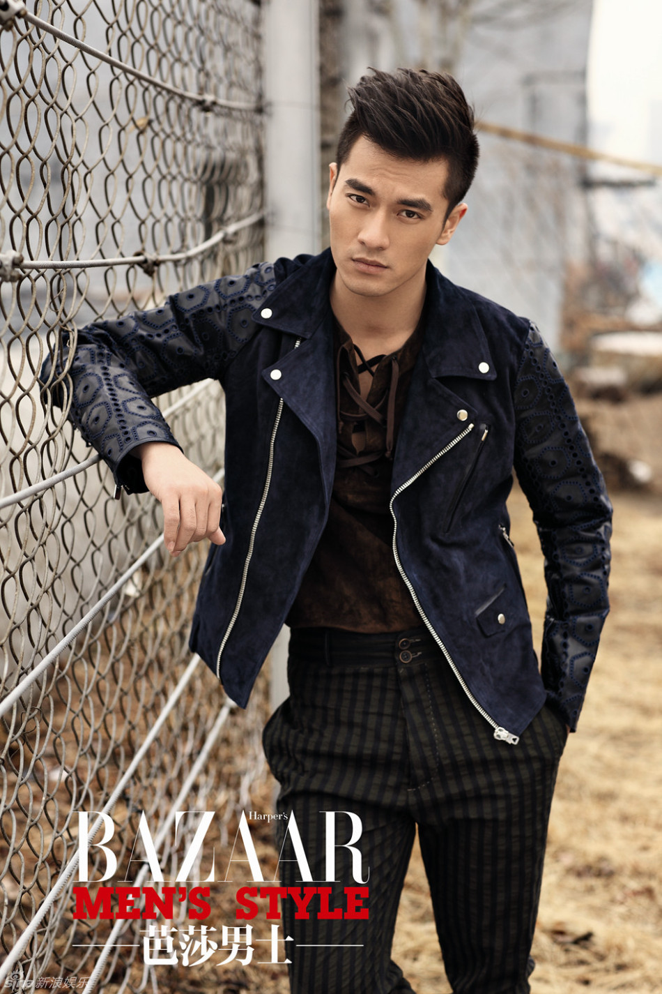 帅气精神短发搭配多套时尚服饰,尽显酷劲十足的型男魅力