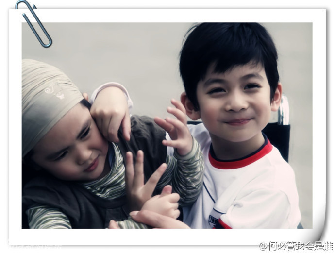 组图:景岗山全家福曝光 一双儿女似混血儿_高清图集_新浪网