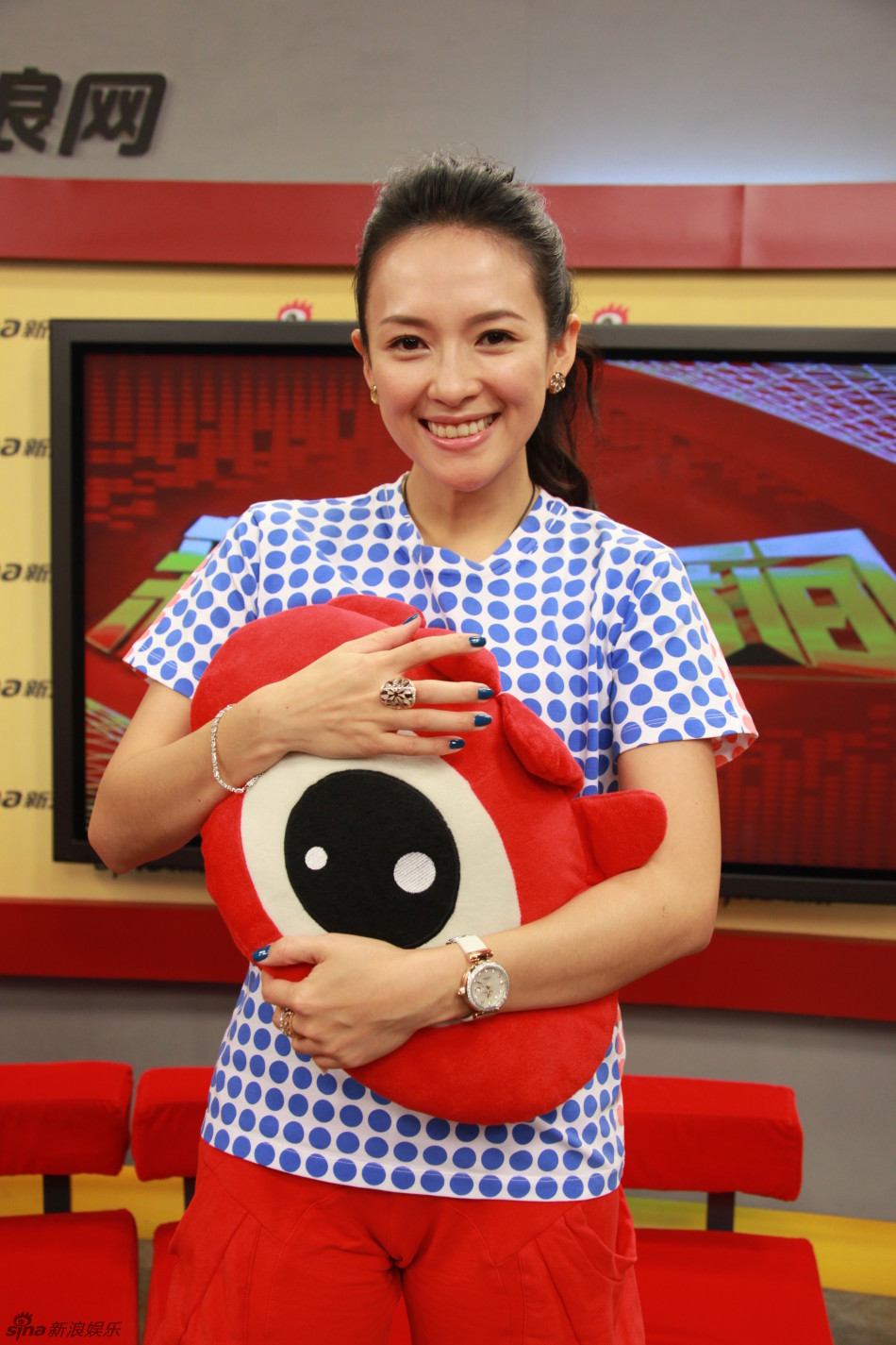 组图:《非常幸运》王力宏章子怡做客_高清图集_新浪网