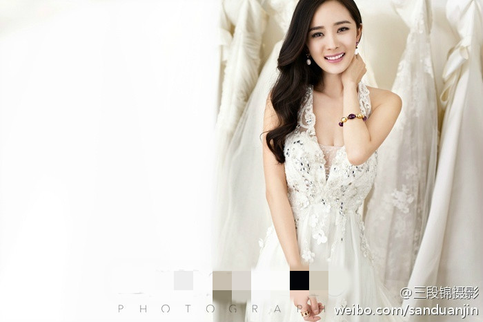 组图:杨幂将大婚婚纱照曝光美丽新娘幸福满满_高清图集_新浪网