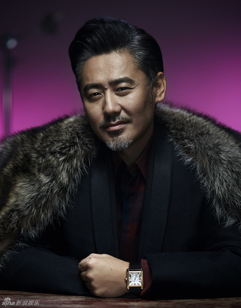 吴秀波写真忧郁眼神传递正能量