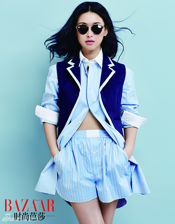 组图:朱珠《芭莎》大片曝光 学院风另类冷艳_大陆星闻_明星-超级明星