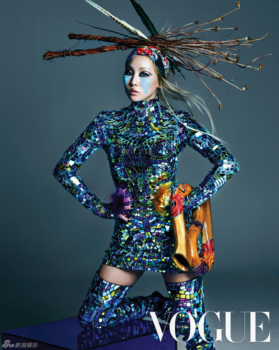 20140430明星2ne1拍写真土著造型展个性魅力