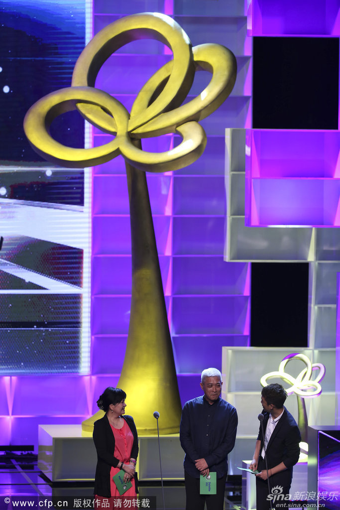 组图:阎建钢王丽萍张译上台颁奖_内地剧_电视-超级明星