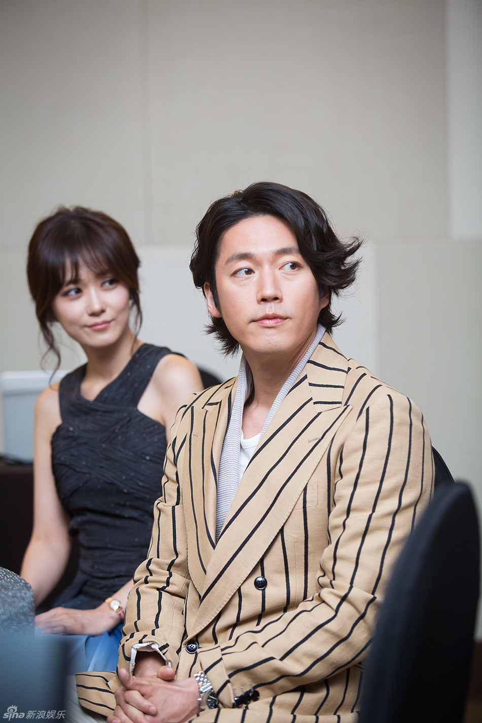 20140630张娜拉张赫崔振赫王智媛出席mbc剧命中注定我爱你发布会搜狐