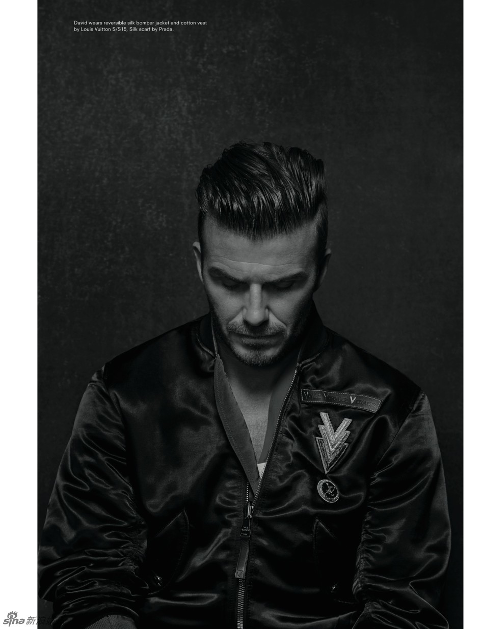 贝克汉姆最新黑白大片 完美型男性感半裸