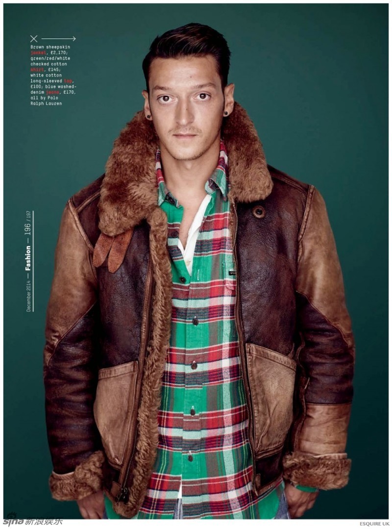 厄齐尔冬装大片瞪金鱼眼 羞涩微笑萌萌哒