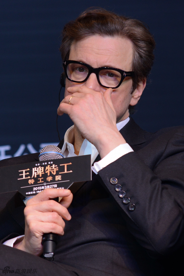 新浪娱乐讯 科林费斯3月23日来到中国,为新片《王牌特工》做宣传.