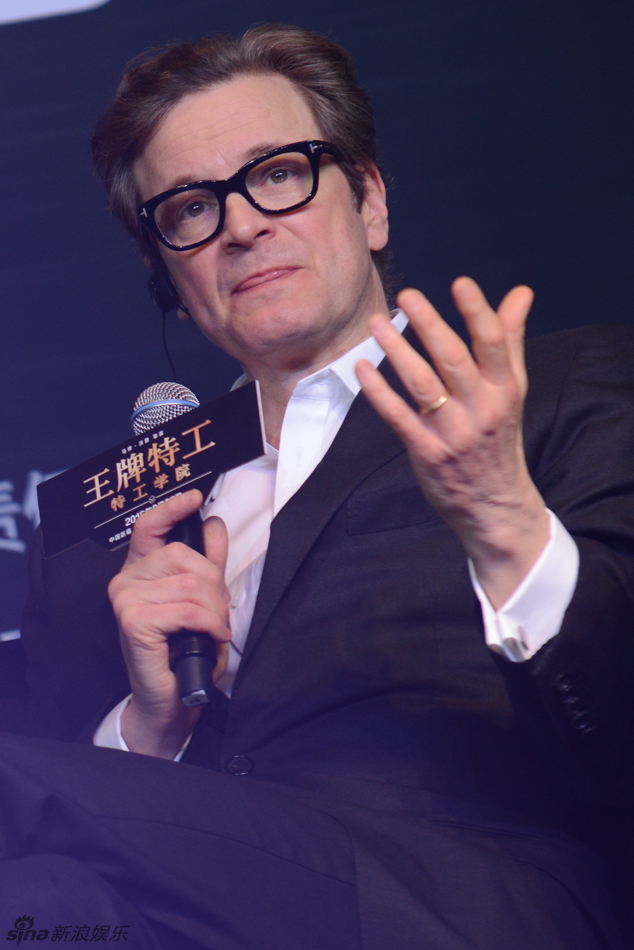 新浪娱乐讯 科林费斯3月23日来到中国,为新片《王牌特工》做宣传.