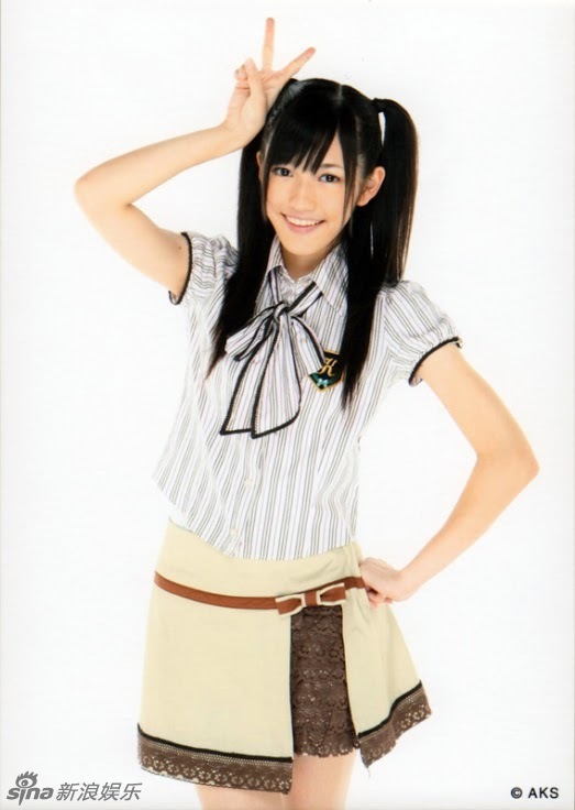 萌神驾到akb48渡边麻友双马尾造型激萌