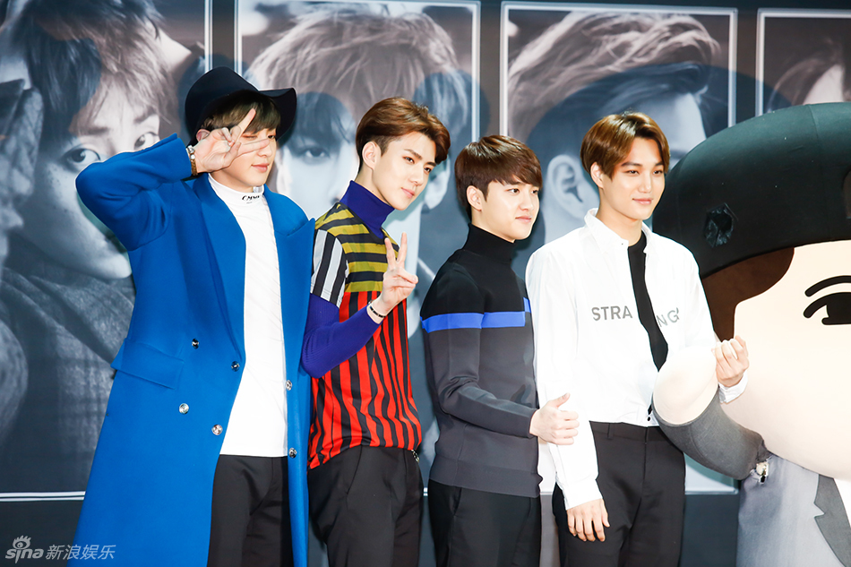 20150330exo重磅回归记者会行星团携exodus重返地球张艺兴缺席