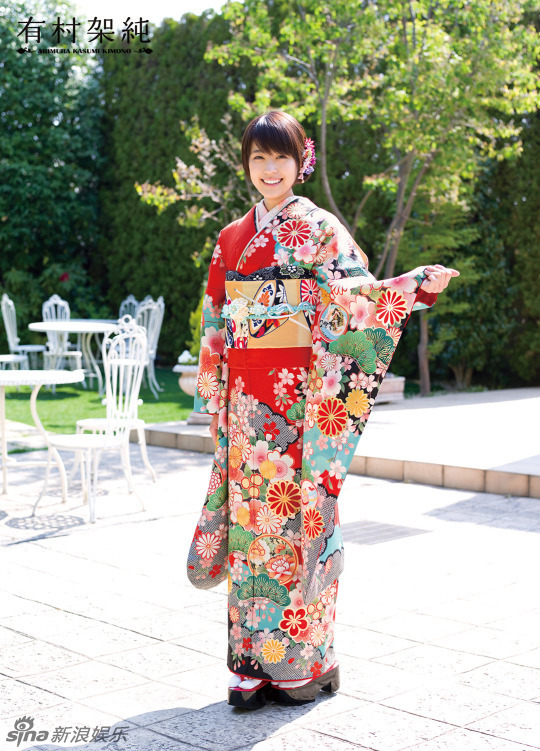 日本清纯女星有村架纯和服写真 端庄恬静