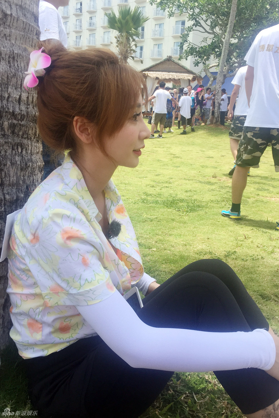 日前,柳岩作为嘉宾参与录制《奔跑吧兄弟》塞班岛特辑,柳岩在塞班岛"