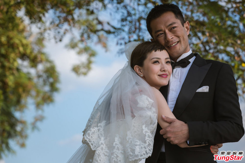 郭采洁依偎着古天乐