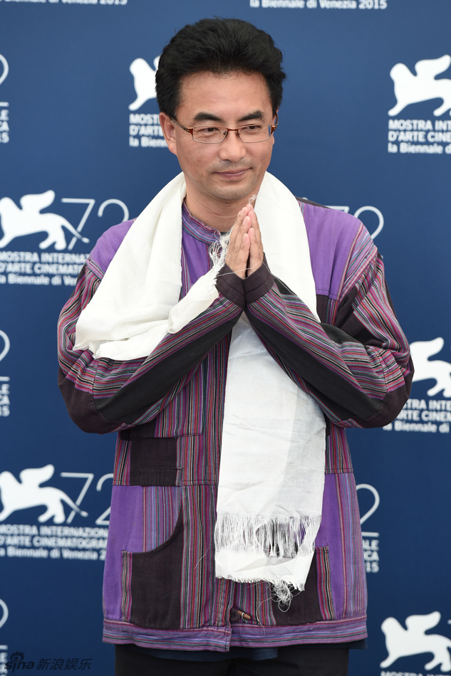 导演万玛才旦携女演员yangshik tso现身出席.(摄影/王远宏)