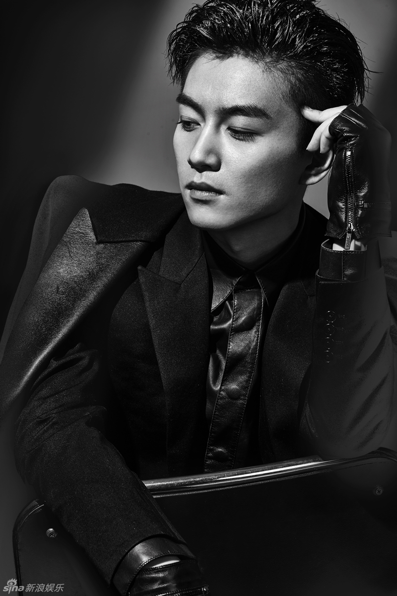 组图:陈晓黑白写真曝光 犀利眼神尽展成熟魅力_高清图集_新浪网