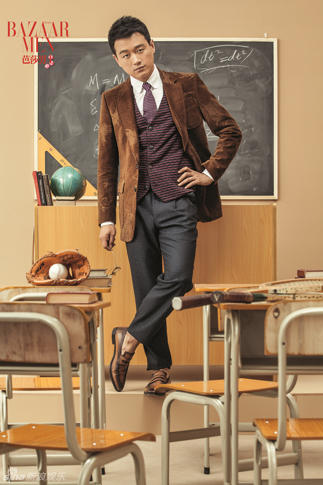 组图:佟大为登杂志封面 复古风彰显绅士气质