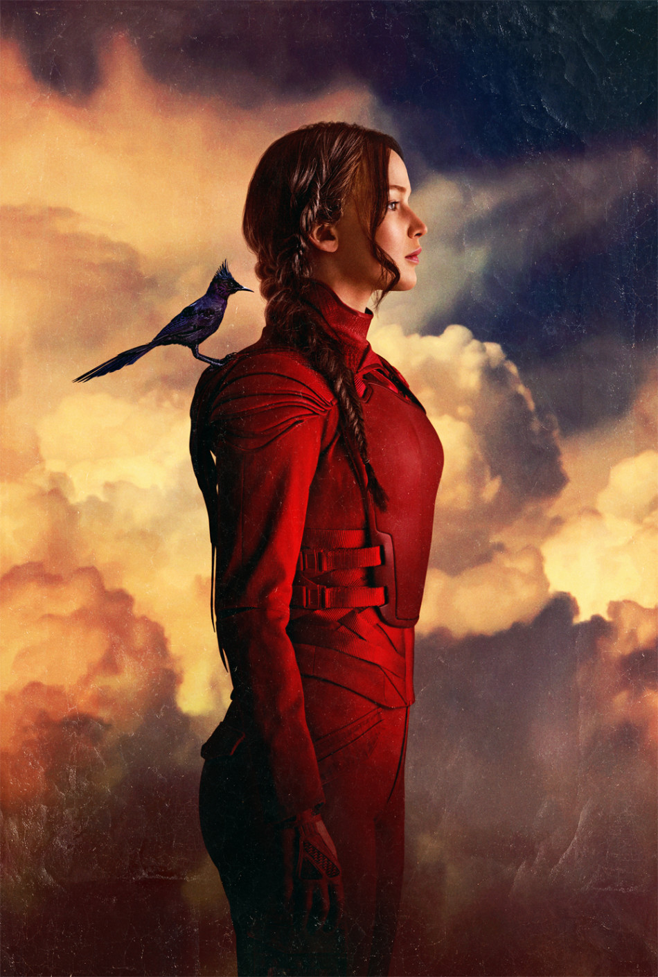 《饥饿游戏3(下)》嘲笑鸟落肩"迎战"版海报