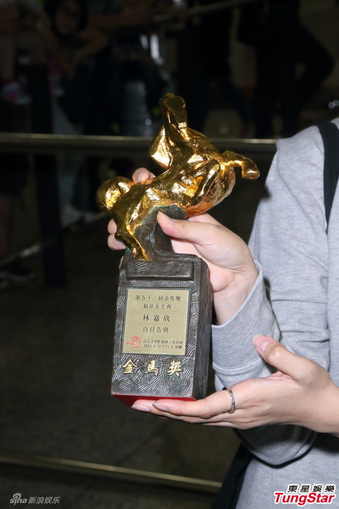 组图:林嘉欣首夺金马影后 机场喝酒庆功_高清图集_新浪网