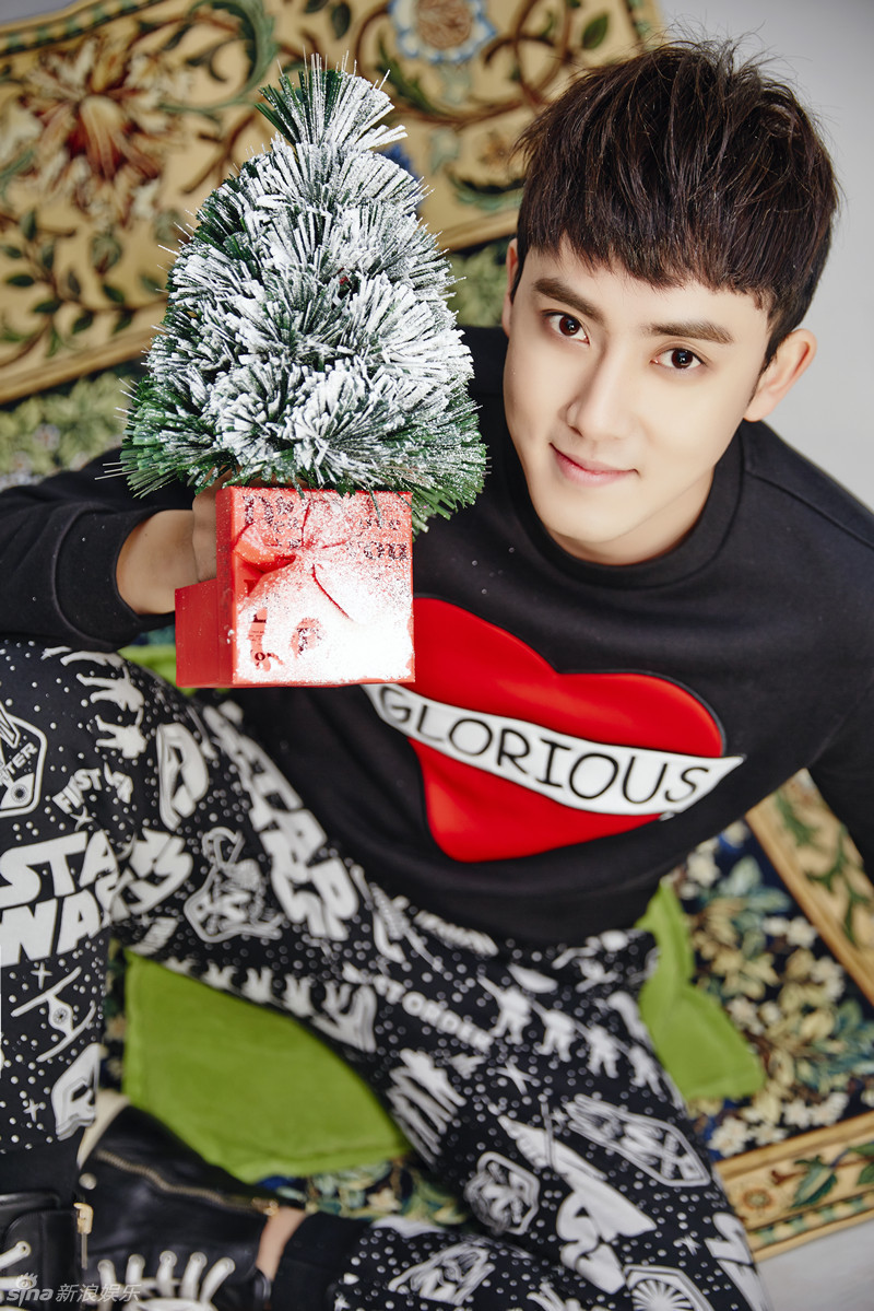 组图:张睿曝圣诞主题写真 简约清新添暖意_高清图集_新浪网